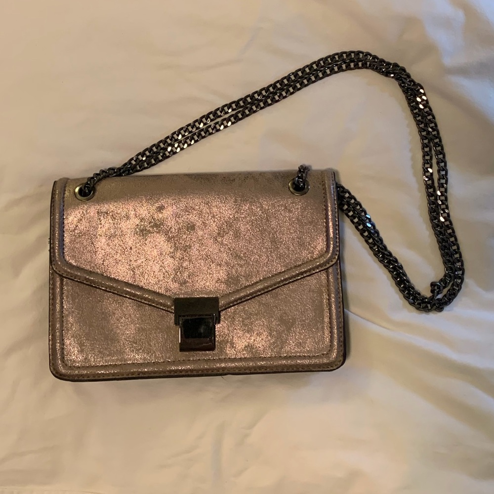 Clarks Bronze/Silver Crossbody or Shoulder Purse